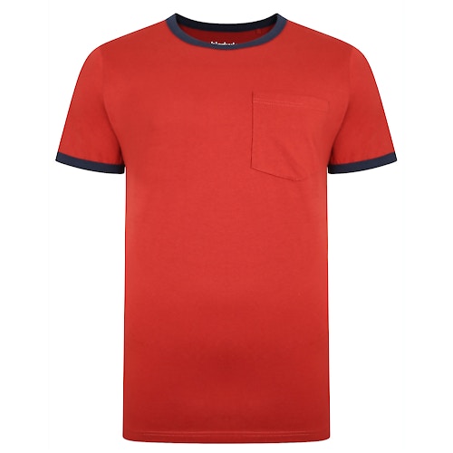 Bigdude Ringer T-Shirt Pepper Red